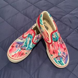 Multi-color Brushstroke Vans